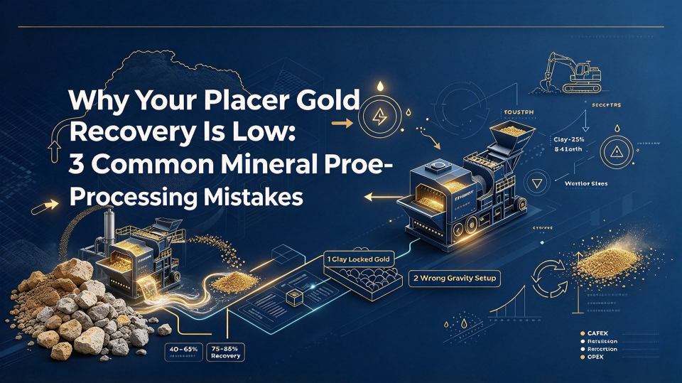 Why Your Placer Gold Recovery Is Low: 3 Common Mineral Processing Mistakes